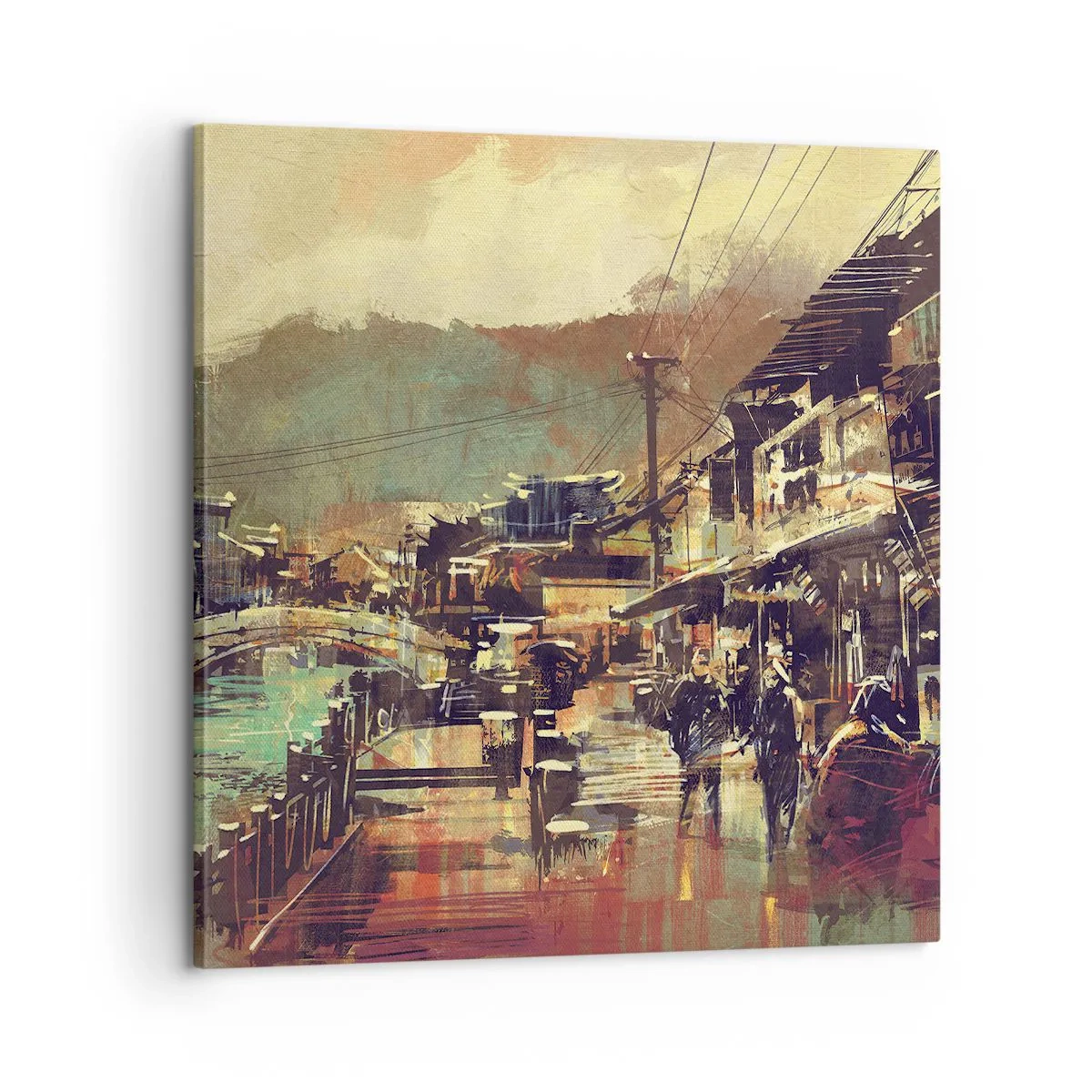 Quadro su tela - Stampe su Tela - La vita come ricchezza di grigio - 60x60 cm