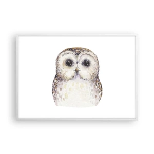 Poster in cornice bianca - Guardami negli occhi - 100x70 cm