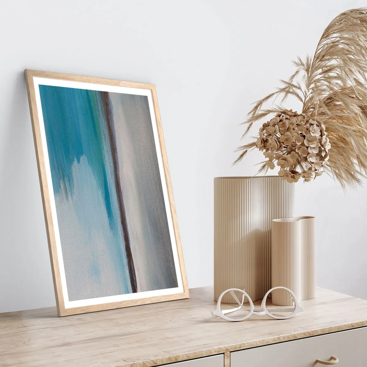 Poster in cornice rovere chiaro - Paesaggio orizzontale - 40x50 cm