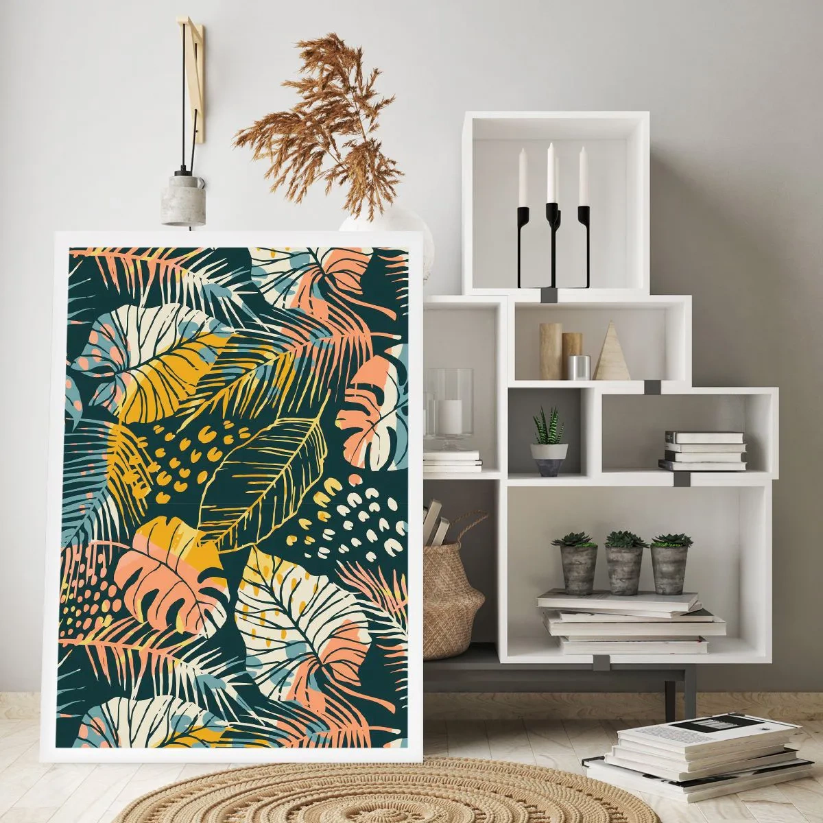 Poster - Fantasia di foglie - 40x50 cm