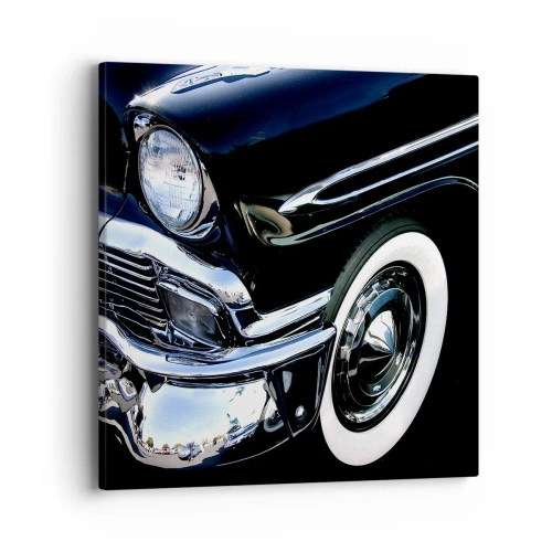 Quadro su tela - Stampe su Tela - Classicità in argento, nero e bianco - 40x40 cm