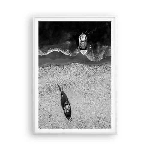 Poster in cornice bianca - Ancora sulla riva... - 70x100 cm