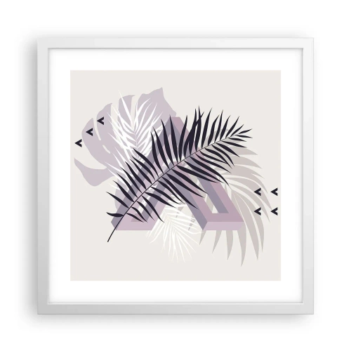 Poster in cornice bianca - L'ombra dell'ombra - 40x40 cm