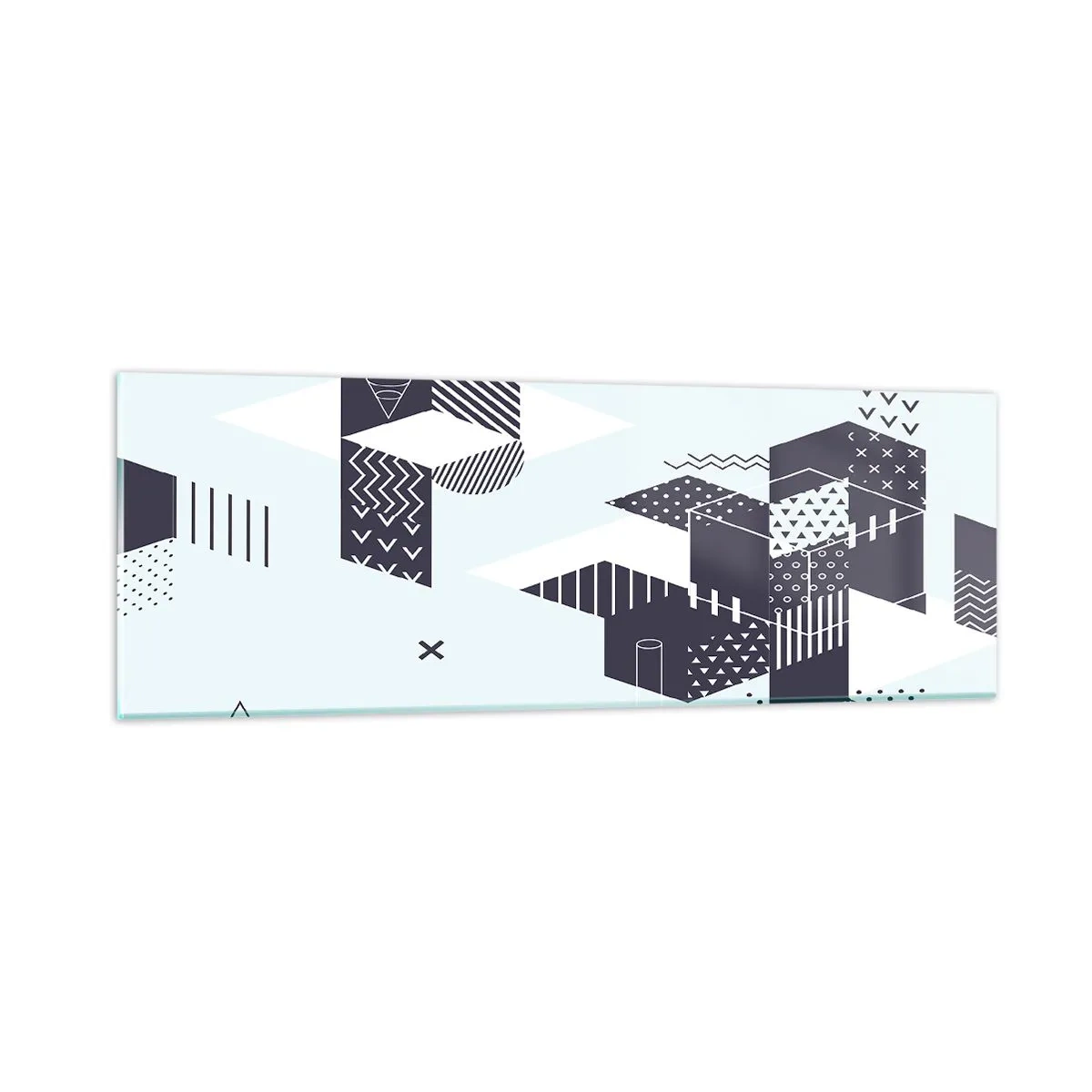 Quadro su vetro - La matematica nell'anima - 90x30 cm