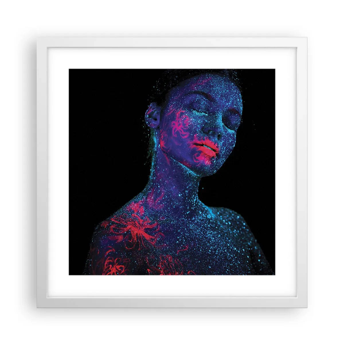 Poster in cornice bianca - Nella polvere di stelle - 40x40 cm