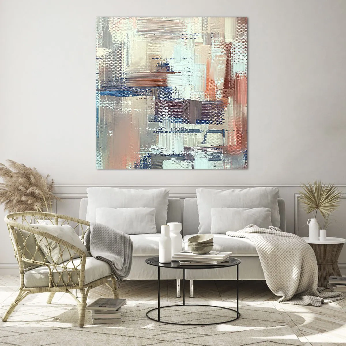 Quadro su vetro - Arrivando alla luce - 30x30 cm