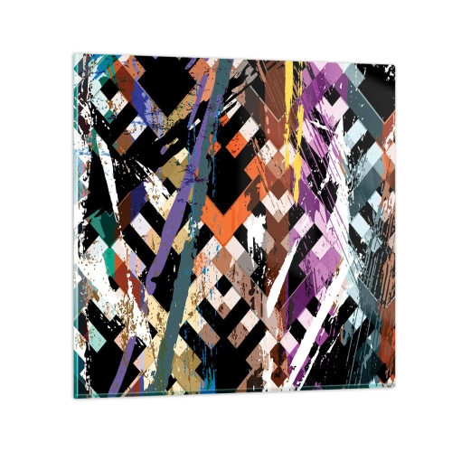 Quadro su vetro - Elevato al quadrato - 30x30 cm