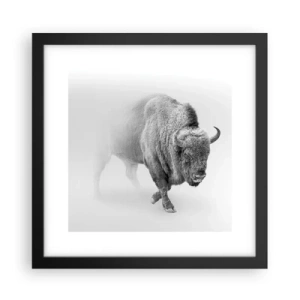 Poster in cornice nera - Il re della prateria - 30x30 cm