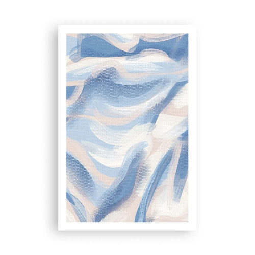 Poster - Ondulazioni azzurre - 61x91 cm