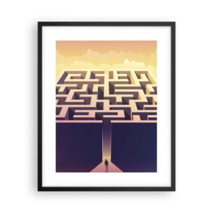 Poster in cornice nera - Il momento delle decisioni - 40x50 cm