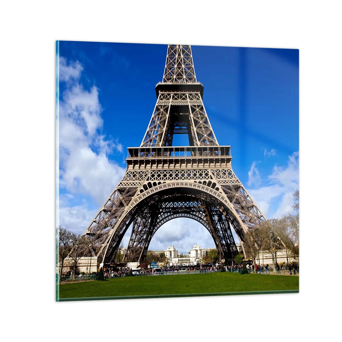 Quadro su vetro - Tutta Parigi ai suoi piedi - 60x60 cm