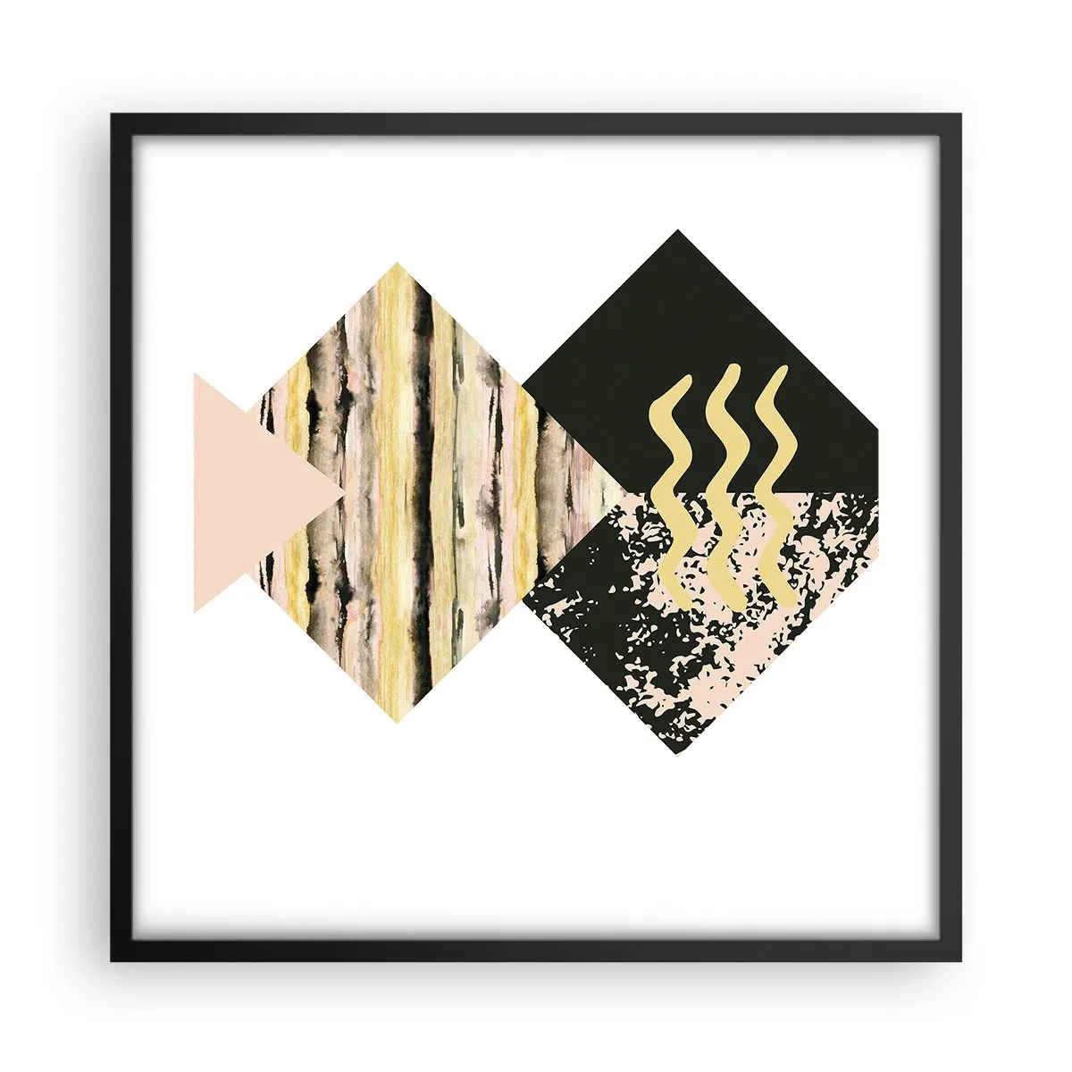 Poster in cornice nera - Non è così facile - 50x50 cm