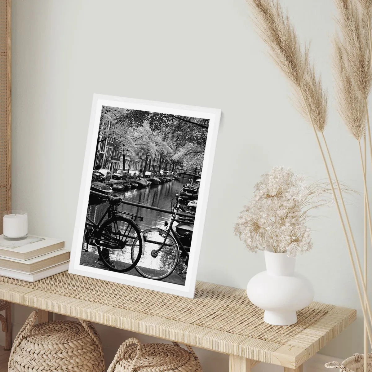 Poster in cornice bianca - Vista molto olandese - 61x91 cm