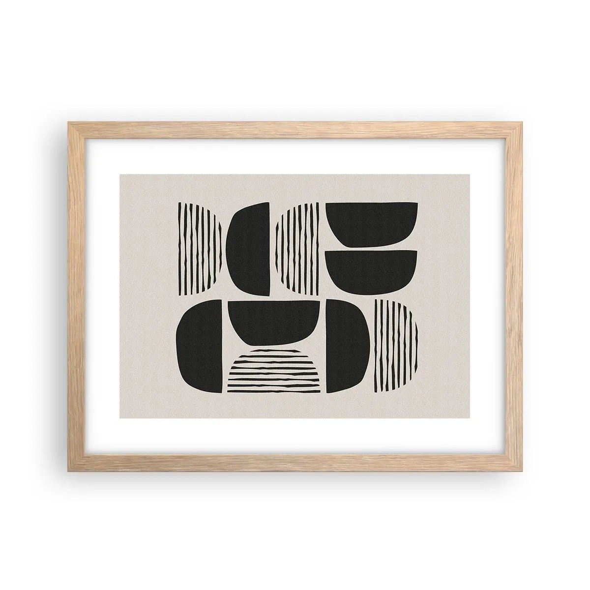 Poster in cornice rovere chiaro - Sistemi di metà - 40x30 cm