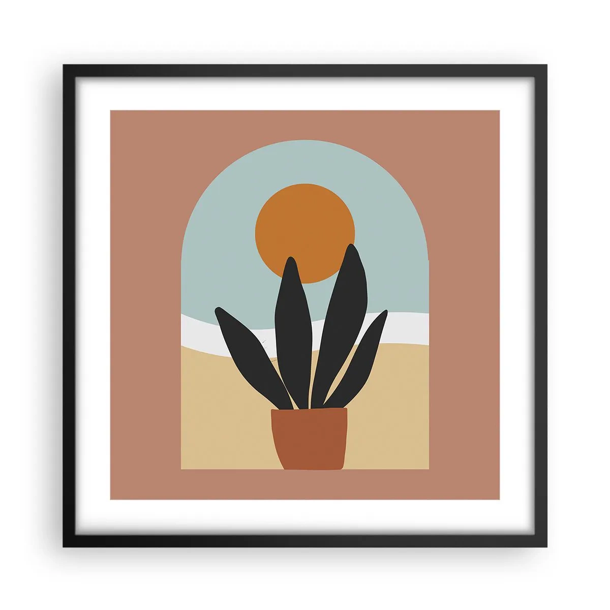 Poster in cornice nera - Piccole gioie - 50x50 cm