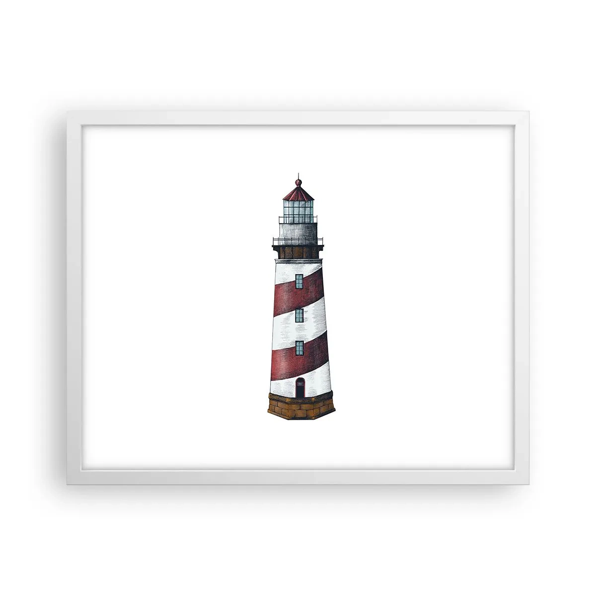 Poster in cornice bianca - Sempre di guardia - 50x40 cm