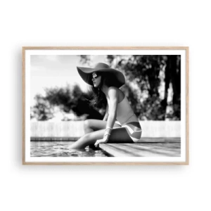 Poster in cornice rovere chiaro - Sogno estivo - 100x70 cm