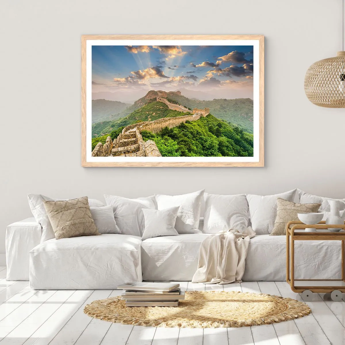 Poster in cornice rovere chiaro - La grandezza che non passa mai - 50x40 cm