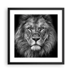 Poster in cornice nera - Nell'abito dell'incoronazione - 40x40 cm