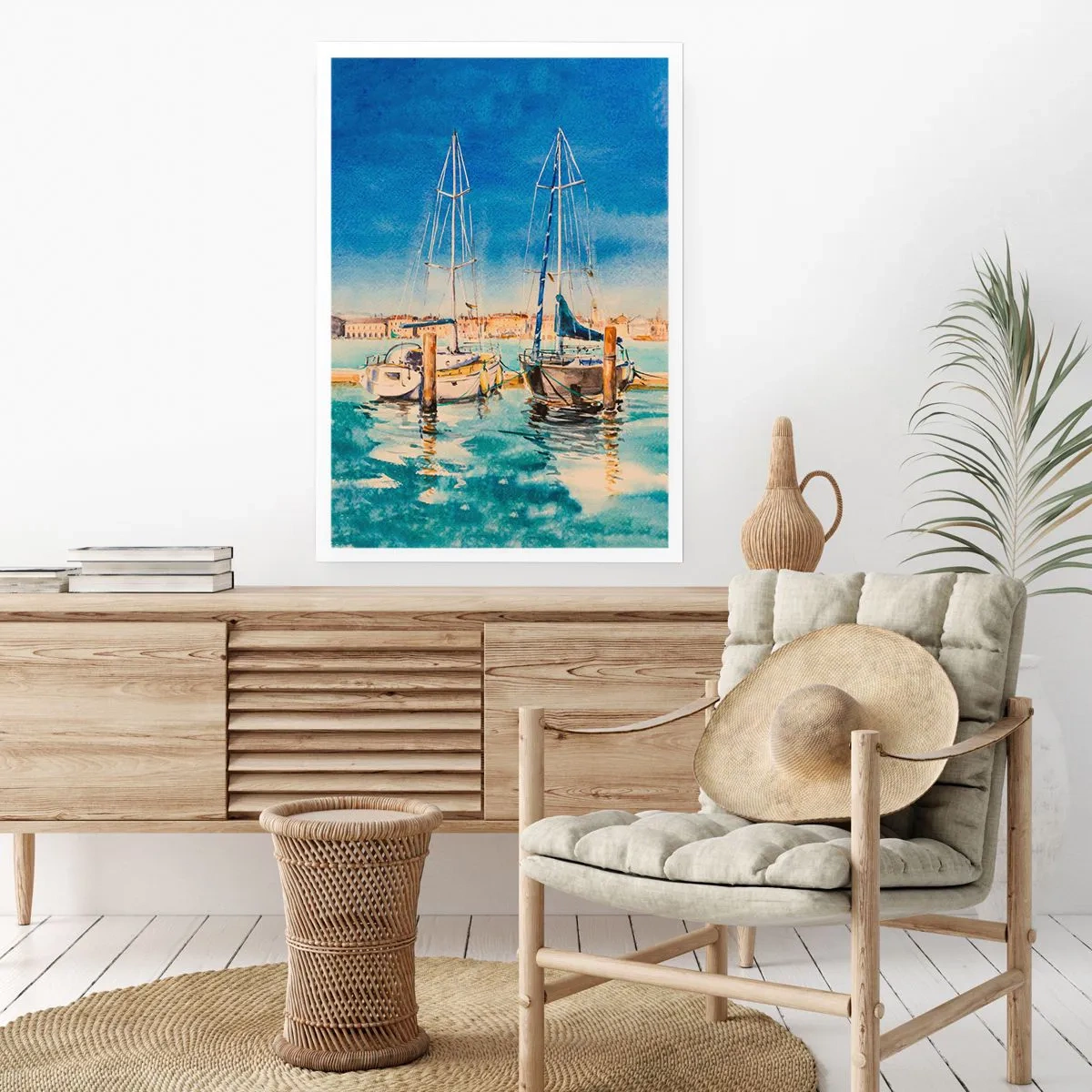 Poster - La laguna assolata - 70x100 cm