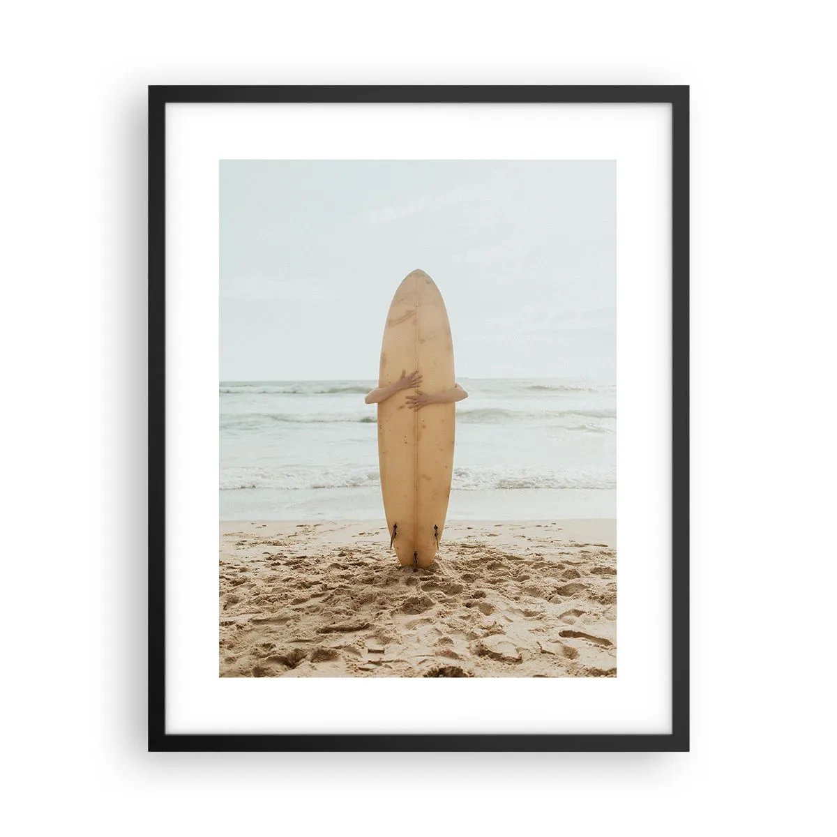 Poster in cornice nera - Amore per le onde - 40x50 cm