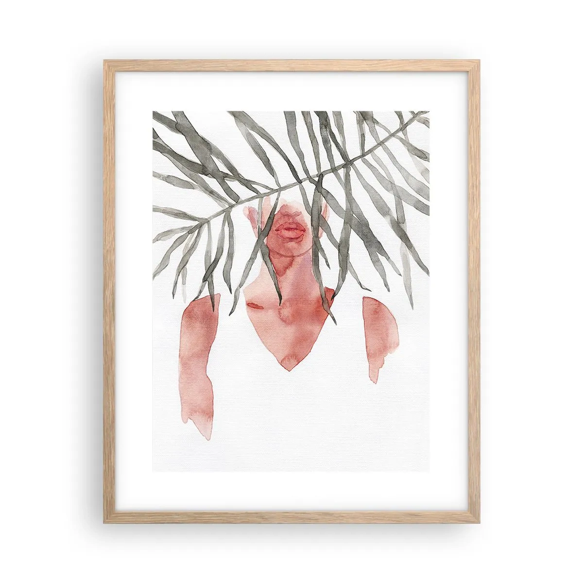 Poster in cornice rovere chiaro - Dama dei tropici - 40x50 cm