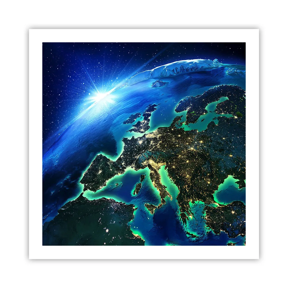 Poster - L'Europa scintillante - 60x60 cm