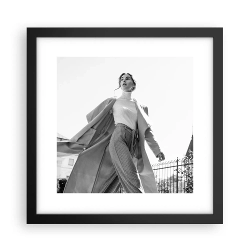 Poster in cornice nera - Vieni con me? - 30x30 cm