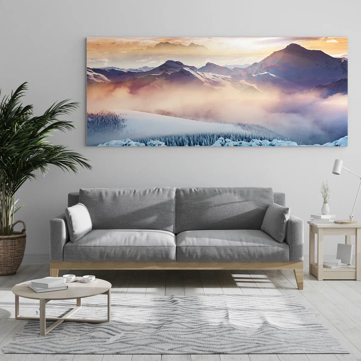 Quadro su vetro - Forza e purezza della natura - 100x40 cm