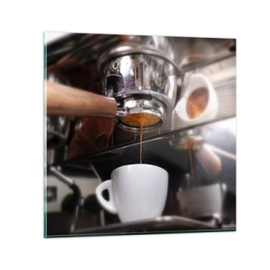 Quadro su vetro - Il miglior momento della giornata - 40x40 cm