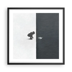 Poster in cornice nera - La grande spedizione - 50x50 cm