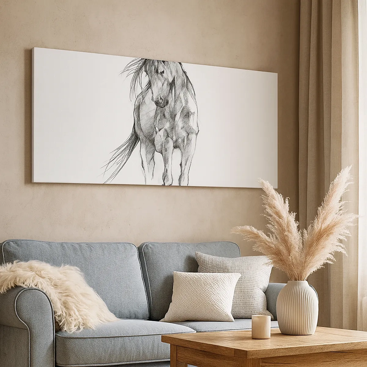 Quadro su tela - Stampe su Tela - Trotto aggraziato - 30x30 cm