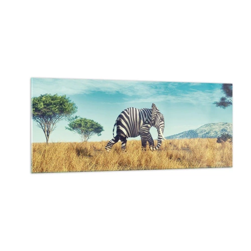 Quadro su vetro - Il grigio non è più di moda - 100x40 cm