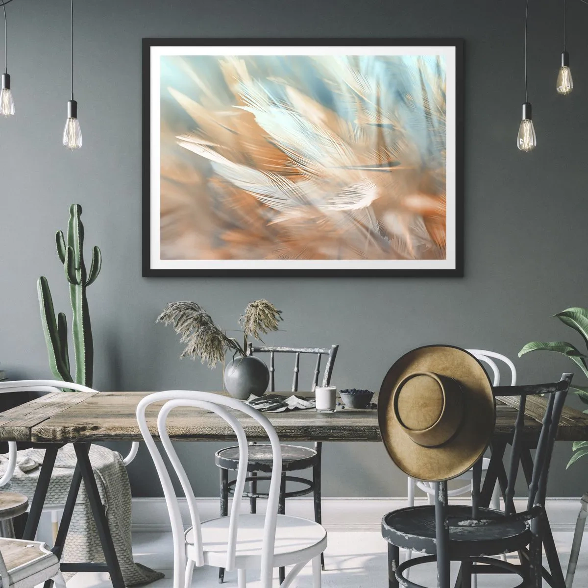 Poster in cornice nera - Nel paese della mitezza - 50x40 cm