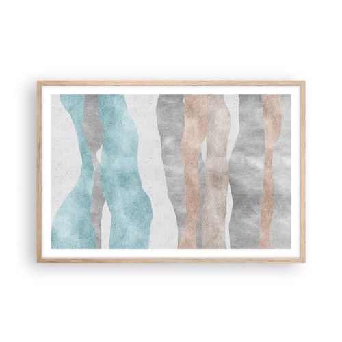 Poster in cornice rovere chiaro - Studio di prossimità - 91x61 cm