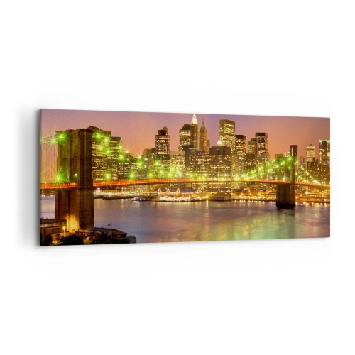 Quadro su tela - Stampe su Tela - Qui la luce non si spegne mai - 100x40 cm