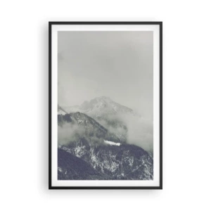 Poster in cornice nera - La valle delle nebbie - 61x91 cm