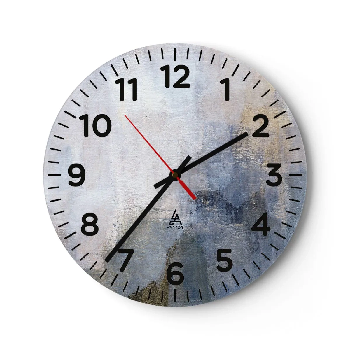 Orologio da parete - Orologio in Vetro - Toni e accordi dei colori - 40x40 cm