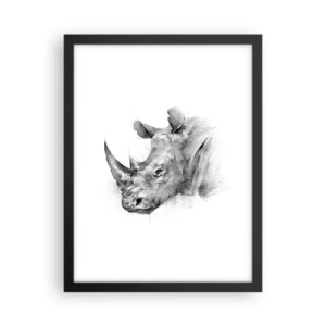 Poster in cornice nera - Ritratto africano - 30x40 cm