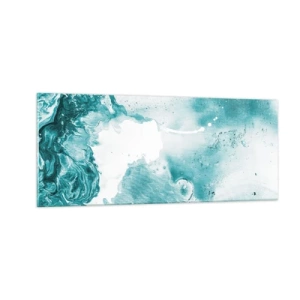 Quadro su vetro - Palude blu - 100x40 cm