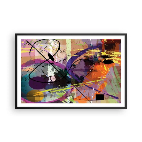 Poster in cornice nera - Per la via diritta o tortuosa - 91x61 cm