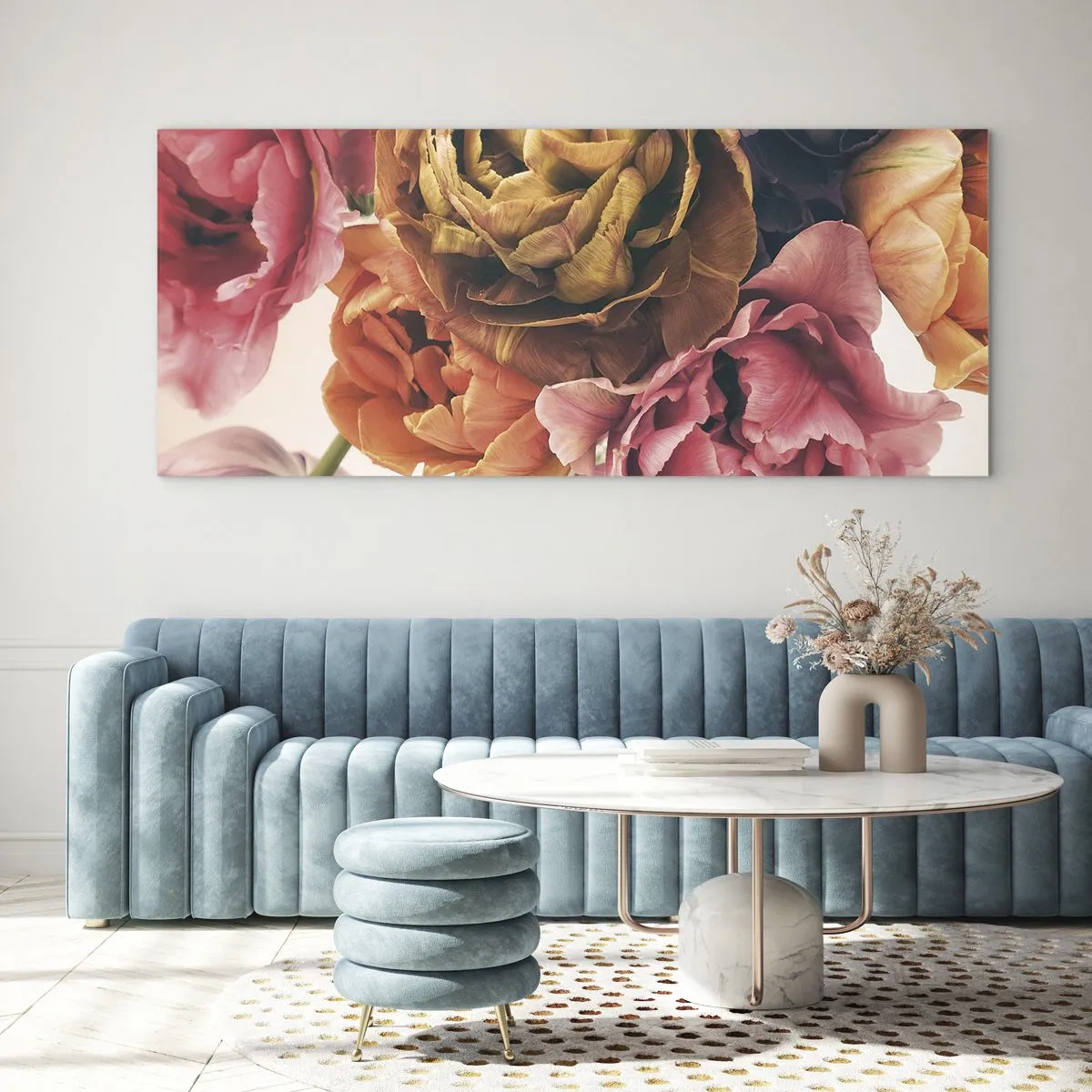 Quadro su vetro - La festa della vita - 100x40 cm