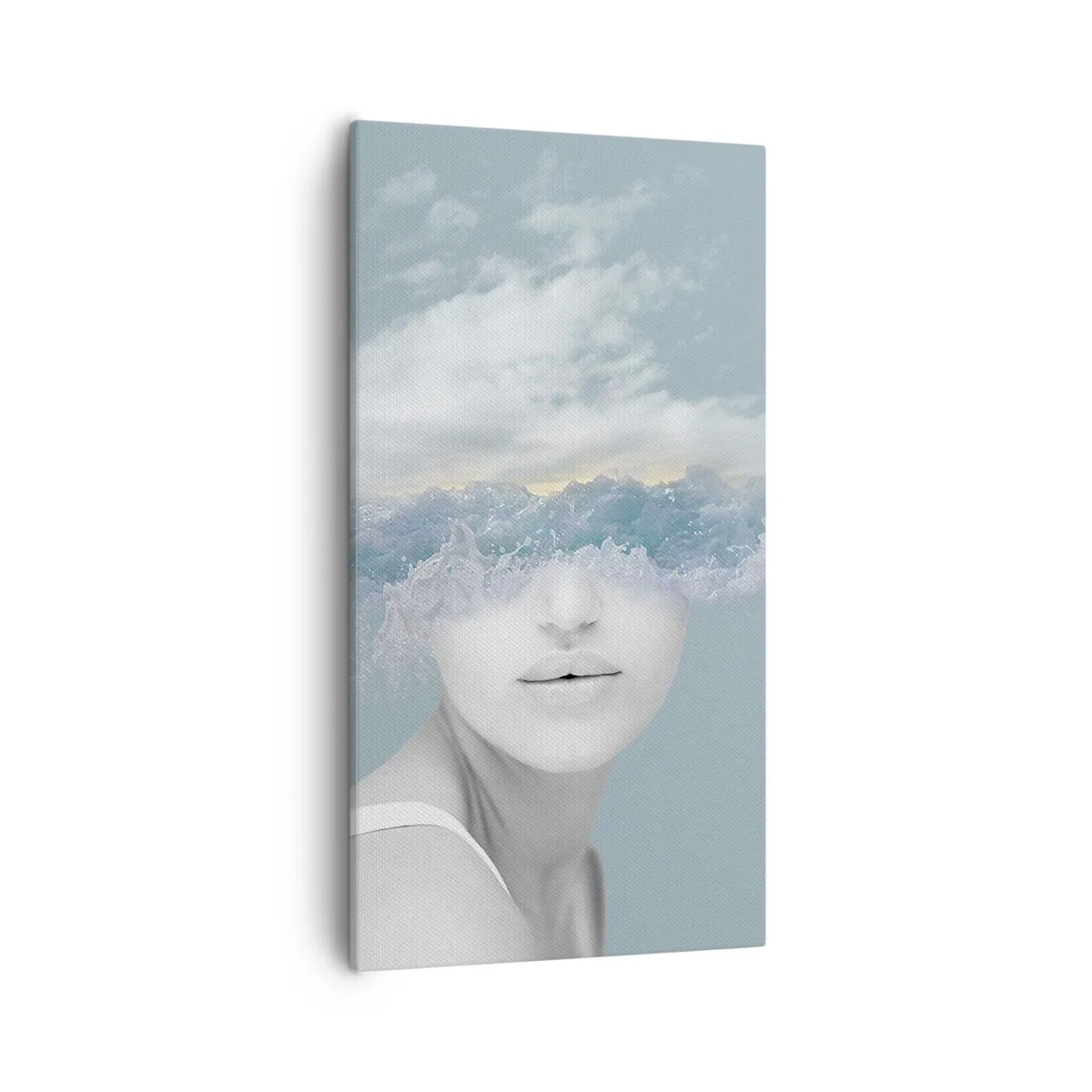 Quadro su tela - Stampe su Tela - Con la testa tra le nuvole - 55x100 cm