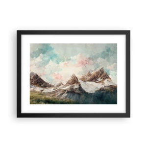 Poster in cornice nera - Lame di roccia - 40x30 cm