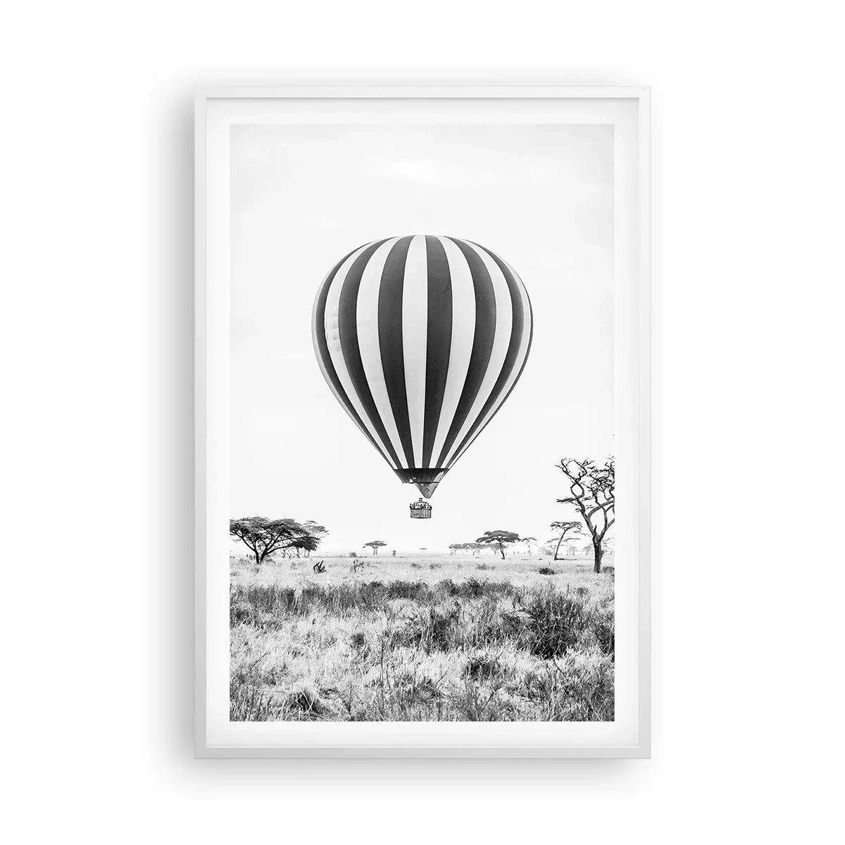 Poster in cornice bianca - Sulla savana - 61x91 cm