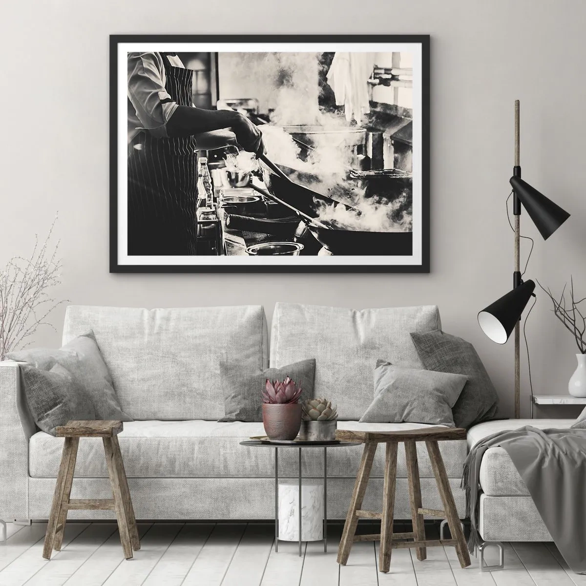 Poster in cornice nera - L'alchimia dei sapori - 40x30 cm