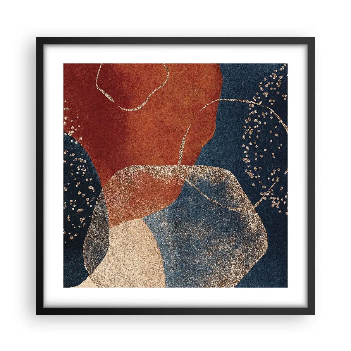 Poster in cornice nera - La leggerezza dell'essere - 50x50 cm