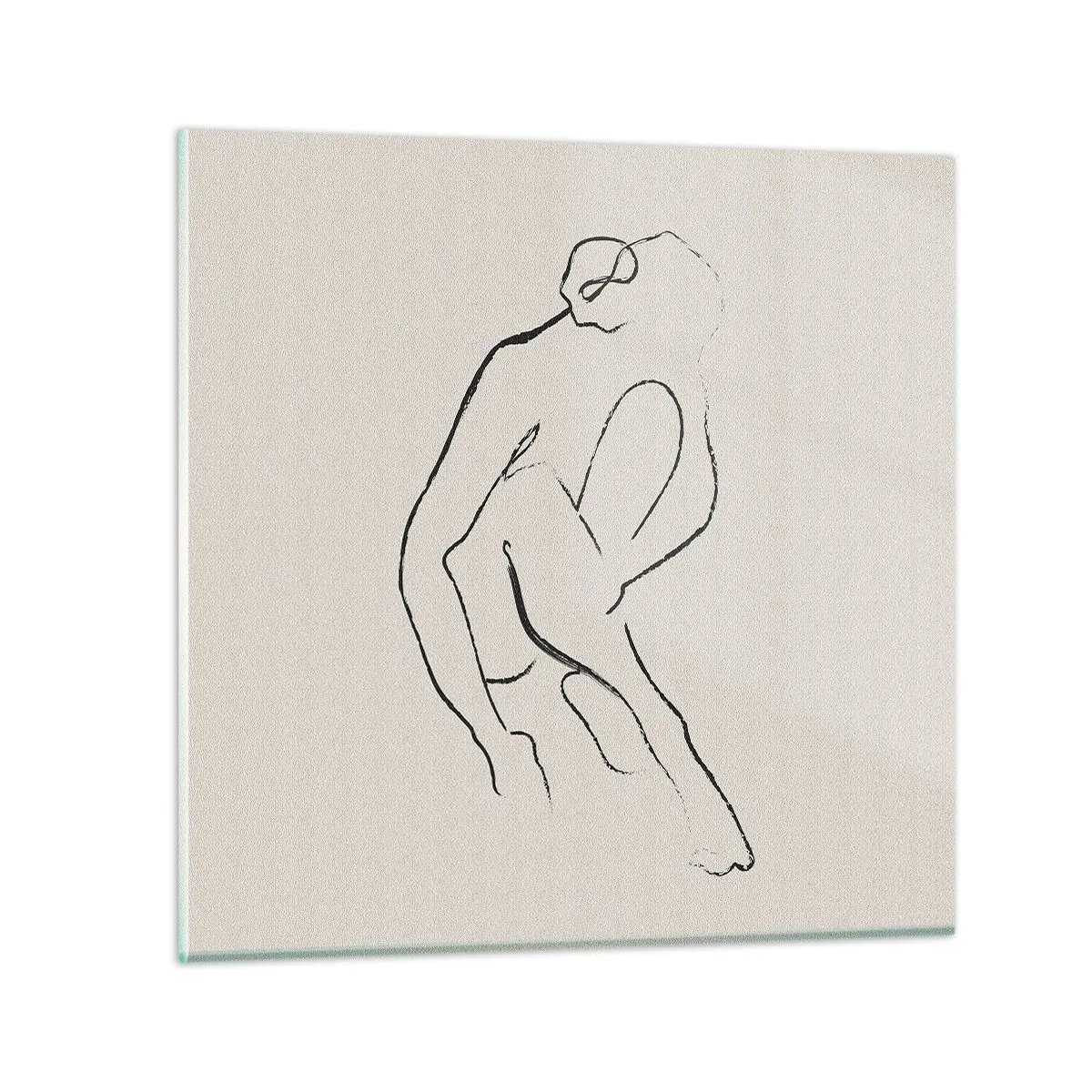 Quadro su vetro - Schizzo intimo - 30x30 cm