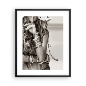 Poster in cornice nera - Come una ragazza - 40x50 cm