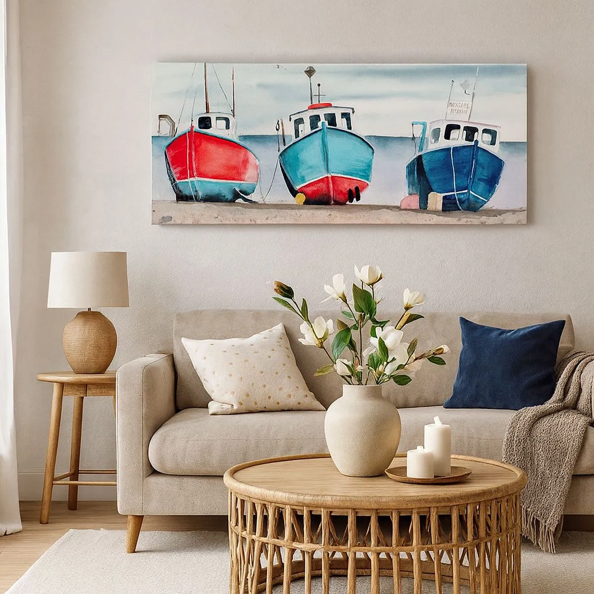 Quadro su tela - Stampe su Tela - Pronte alla pesca - 100x40 cm